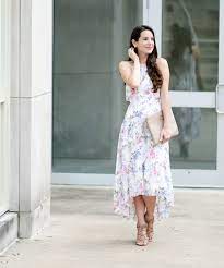 Exceptions to the rule are white dresses with bold colored patterns. Wearing White To A Wedding After Market Floral Chiffon Maxi Dress