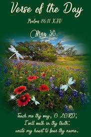 Fr2396 May30 2020 Psalms86v11 Kjv Verse Of The Day Kjv Todays Verse
