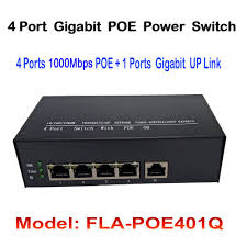 4ch Poe Switch 4 Port 1000mbps Poe 1ch 1000m Uplink Power Over Ethernet Ieee802 3af For Ipcamera Network Switch Voip Phone Ap Voip Phone Network Switch Voip
