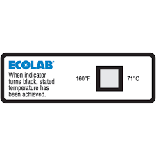 You can start by using our thermostrip indicator to validate your dish or utensil was exposed to 160°f. Commercial Premium 160f Dishwasher Labels Ecolab Food Safety Solutions