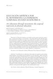 Los juegos tradicionales y su importancia en mi desarrollo. Pdf Educacion Artistica Por El Movimiento La Expresion Corporal En Educacion Fisica