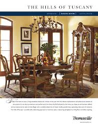 Thomasville of arizona has a store location in scottsdale, glendale, tempe, tucson, az. Thomasville The Hills Of Tuscany Dining Room By Cadieux Company Issuu