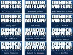 Name Badges Office Birthday Party Office Birthday Office Themed Party