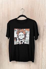 Eijiro Kirishima My Hero Academia T Shirt Boku No Hero My Hero Academia Bakugou Bnha Mha Anime Shirt Manga Shirt Japanese T Shirt Kirishima My Hero Academia Eijiro Kirishima Manga Shirt