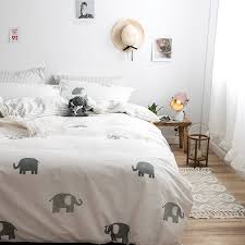 Cartoon Elephant Cute Animal Kids Teen Boys Twin Full Size Bedding Sets Enjoybedding Com