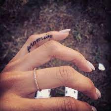 Finger tattoos can really be done on any of the fingers but are. 31 Girly Word Finger Tattoos