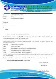 Contoh dalam bentuk text dan file format docx microsoft office word untuk di save atau di download langsung dan di edit lagi. Contoh Surat Undangan Pelantikan Mosaicone Resep Kuini
