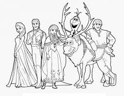 Disney tayangkan versi sing a long untuk frozen 2. Frozen Gambar Kartun Hitam Putih Untuk Mewarnai