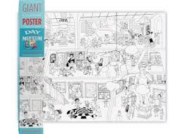 Available 10+ color palettes available 6 category doodle works jumbo coloring poster. Art Day At The Museum Giant Coloring Poster Shop Ago