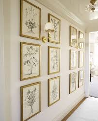 Wonderful Gallery Wall Love The Thin Gold Frames Very Light And Bright Touch Gallery Wall Images Gallery Wall Botanical Wall Art