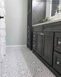 The Renovation Hack That Will Save You 1000s Bathroom Tile Floor Stencils Diy Bathroom Design Bathroom Floor Tiles Tile Bathroom