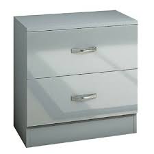 Some have doors or drawers to hide your current bestseller from borrowers and all have prices that won't. Grey High Gloss Bedside Cabinet With 2 Drawers Modern Bedroom Furniture 5060559585200 Ebay