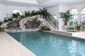 Mention indoor swimming pool and your friends will love you even more. Such A Cool Indoor Pool Pool House Plans Indoor Pool Design Indoor Swimming Pool Design