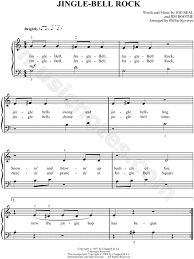 James lord pierpont originally wrote the song in 1857 and it was copyrighted at the time as one horse open sleigh. Bobby Helms Jingle Bell Rock Sheet Music Easy Piano Piano Solo In G Major Transposable Download Print Sku Mn0061271