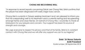 He is currently ranked world no.1 and has won more games and titles than. Dato Lee Chong Wei Kena Kanser Hidung Videoviral Malaysia Facebook