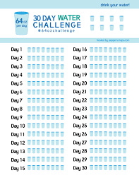 30 Day Water Challenge 64ozchallenge Body Rockin