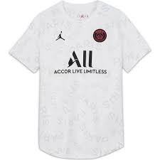 What material is this item made of? Paris Saint Germain Training T Shirt Pre Match Jordan X Psg Weiss Schwarz Damen Www Unisportstore De