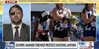 Olympian gwen berry says she's 'pissed' and it was 'disrespectful' to play the national anthem while she was on the medal stand posted at 7:00 pm on june 27, 2021 by greg p. U44cxtvh8yz4mm
