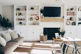 Ikea Hack Our Built Ins Rhiannon Lawson Home In 2020 Ikea Hack Living Room Built In Shelves Living Room Ikea Built In
