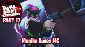 Monika Saves MC!!!!(Part 17)(DDLC Vigilante MOD)(Chapter 3) - YouTube