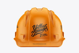 Matte Hard Hat Mockup Front View In Apparel Mockups On Yellow Images Object Mockups Mockup Psd Free Mockup Mockup