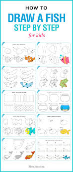 How To Draw A Fish Step By Step For Kids Fish Drawing For Kids Fish Drawings Drawn Fish