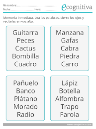 Estimulación cognitiva son aquellas técnicas y estrategias cuyo objetivo es mejorar el rendimiento cognitivo general, la eficacia y el funcionamiento de las mismas. Ejercicios De Memoria Estimulacion Cognitiva Ejercicios De Memoria Estimulacion Cognitiva Ejercicios De Estimulacion Cognitiva