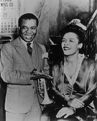 Louis Armstrong Billie Holiday On The Set Of Arthur Lubin S New Orleans 1946 Cantanti Famosi Personaggi Cantanti