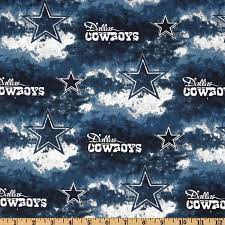 Nfl Dallas Cowboys Blue White 100 Cotton Print Fabric Ifabric