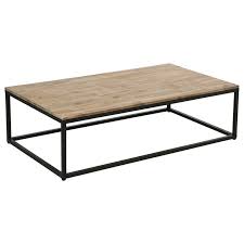 Table Basse Industrielle Edena Bois Et Metal 115x32 5x65cm