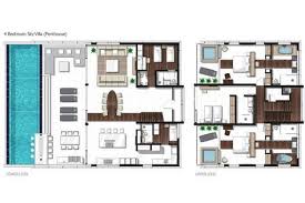 The beautiful and bold entrance makes these luxury home. Four Bedroom Penthouse Sky Villa Floor Plan Condo Floor Plans Penthouse Apartment Floor Plan Luxury Plan