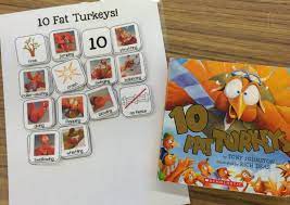 This turkey printable worksheet is a fun activity that will help kids learn how to draw a turkey! 10 Fat Turkeys With Free Book Pictures The Autism Helper
