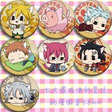 At some point they ate some mushrooms that cause diane to shrink. 7pcs The Seven Deadly Sins Meliodas Elizabeth Hawk Diane Ban King Bedge Badge Eur 10 12 Picclick Fr