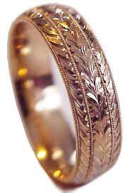 Men S 14k Gold Wedding Ring 6mm Hand Engraved Made To Etsy Wedding Ring Bands 14k Gold Wedding Ring Rings Mens Wedding Bands