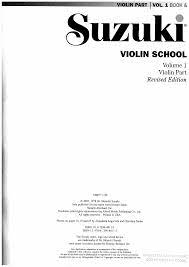 Suzuki devoted his life to the development of the method he calls talent education. Suzuki Violin Vol 1 Rev Orig Pdf