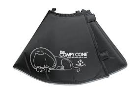 comfy cone the original soft pet recovery collar with removable stays