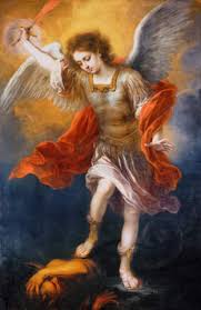 Murillo Archangel Michael Fighting Satan Art Print Canvas On Stretcher The archangel michael is one of the named angels in the abrahamic tradition, and is ranked as the commander of the armies of heaven. fine art reproduction archangel michael fighting satan by bartholome esteban murillo on feinleinen