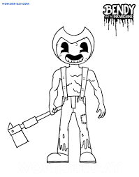 Disegni da colorare e stampare gratis per bambini. Disegni Da Colorare Bendy E Da Stampare Wonder Day