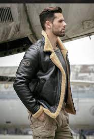 679 15us 15 Off 2019 New Mens Black B3 Shearling Jacket Thicken Sheepskin Coat Winter Fur Coat Mens Leather Jacket Motorcycle Jacket Genuine Leather Coats Sheepskin Coat Mens Leather Jacket Mens Leather Jacket Motorcycle