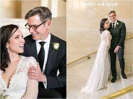 Winter Milwaukee Courthouse Wedding Christina Curtis Courthouse Wedding Wedding Dresses Winter Wedding Dress