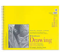 Strathmore 300 Series Drawing Pad - 14" x 17", Wire Bound, 50 Sheets