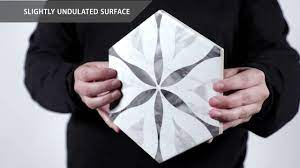 Set on a satin white glaze, this marbleized porcelain tile offers an everlasting look for any traditional or. Somertile Classico Bardiglio Hexagon Flower Youtube