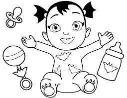 As a young vampire, vampirina has pointed ears, periwinkle skin, and the signature fangs. Vampirina Coloring Pages Printable Coloring Pages For Kids