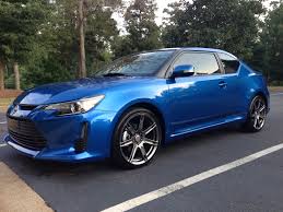 2014 Scion Tc Blue Streak Metallic Trd Racing Wheels Scion