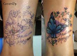 Ink Tattoo Butterfly Tattoo By Rebecca Horner Cover Up Tattoos For Women Tattoos For Women Cover Up Tattoos