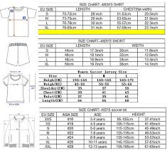 Eastysoccer Size Charts Eastysoccer