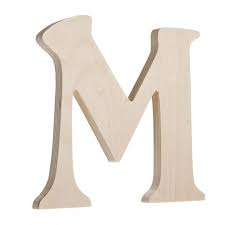 Fancy Wood Letter M Unfinished 7 25 Inches By Darice 3 Pack Michaels Wood Letters Wooden Door Signs Wood