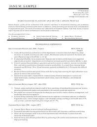 merchandise planner and buyer resume
