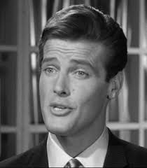 Saintly Angels 248: Justine Lord Justine Lord as Mandy Ellington and Roger  Moore as Simon Templar in "The Checkered Flag" (Leslie Norman, Leslie  Charteris, Norman Hudis, UK, 1965).