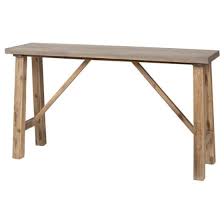 Henry Console Table Opus Cement Modern Leather Sofa Table Home Decor